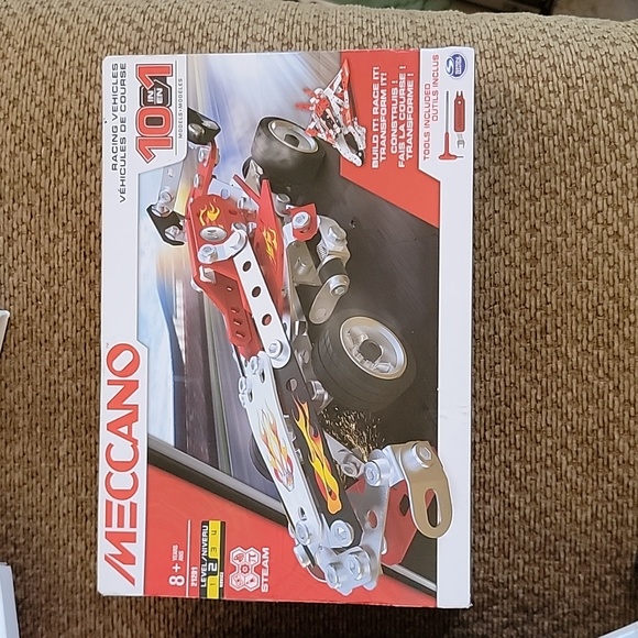 NEW Meccano, 10-in-1 Racing Vehicles STEM Model Building Kit - Picture 6 of 7